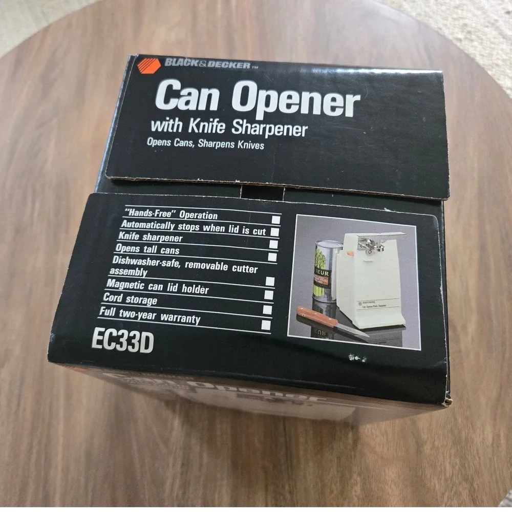 Black & Decker Can Opener EC33D NEW Electric Knife Sharpener Made‎ in USA